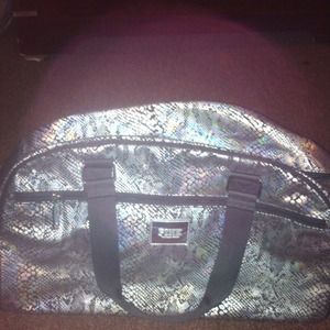 Victoria's Secret duffle bag.