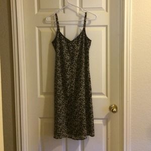 Brown and black floral Old Navy slip dress