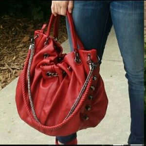 Red burgundy JustFab purse