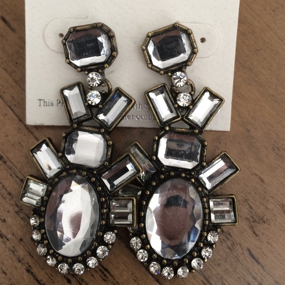 Statement crystal earrings