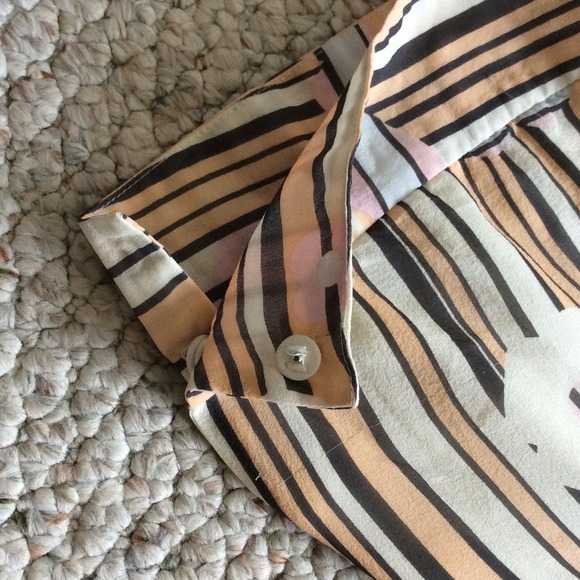 Marc Jacobs silk top w/ leather trim & halter top - Picture 3 of 4