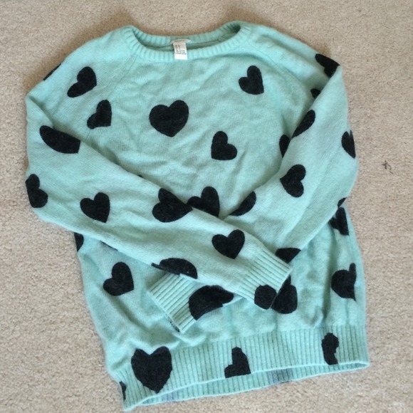 Adorable mint sweater