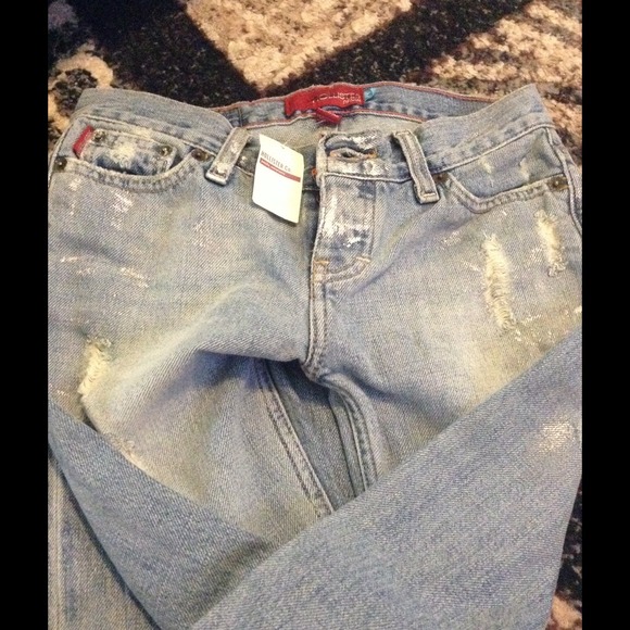 Hollister distressed jeans size 0