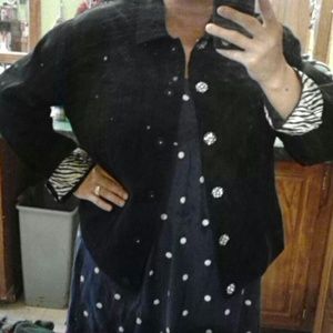 Westbound black denim jacket