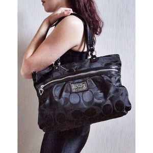 Coach Large Black Shoulder Bag