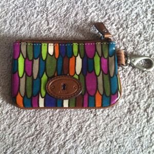Fossil Leather ID wristlet