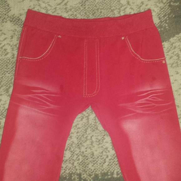 Red and Green leggings/tights - Picture 3 of 4