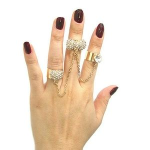 Gold Chain Midi Ring