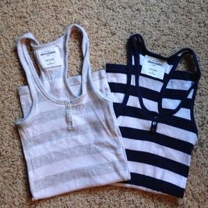 Two abercrombie kids tanks size small