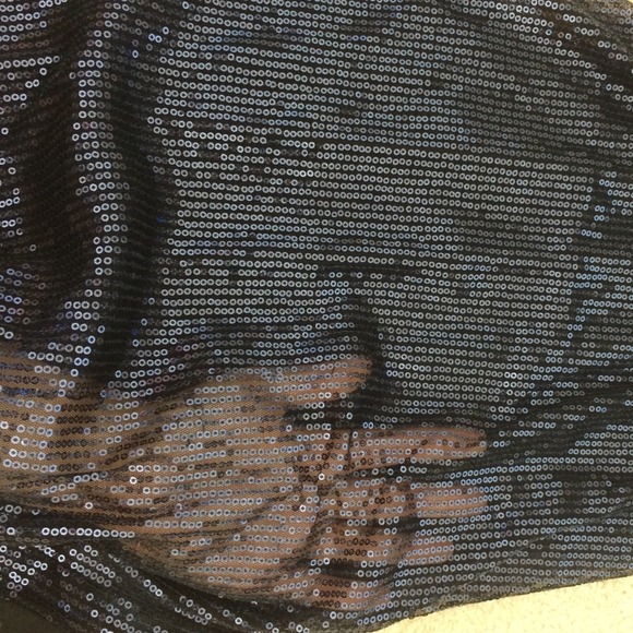 Sheer navy sequin tank - Picture 4 of 4