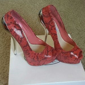 Coral leather Steve Madden..reduced price