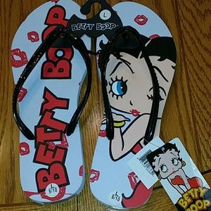 Betty Boop Flip Flops Sz. L (9/10)