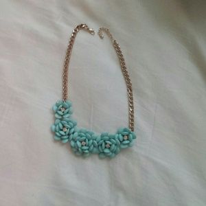 Mint Flower Statement Necklace SOLD ON VINTED