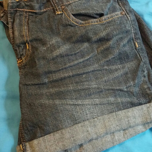 Indigo Rein Denim Shorts - Picture 1 of 3