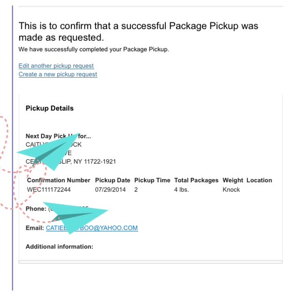 Proof of shipping