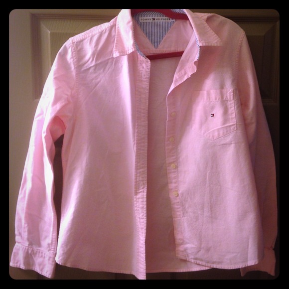 Pink Tommy Hilfiger button down