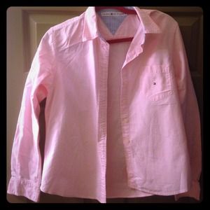 Pink Tommy Hilfiger button down