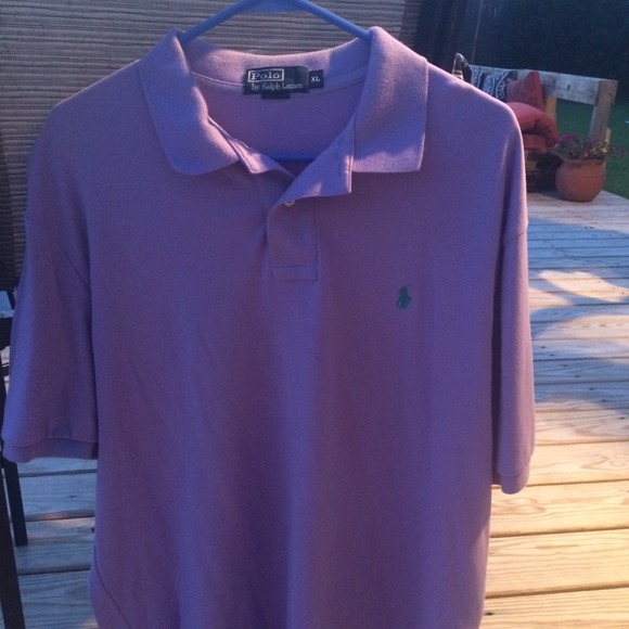 Purple men's polo shirt