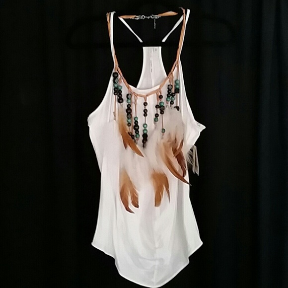 RACHEL Rachel Roy White tank top