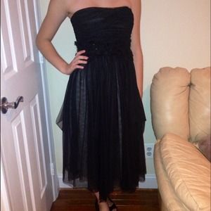 Designer black dress