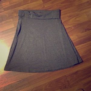 Gray Jersey knit skirt