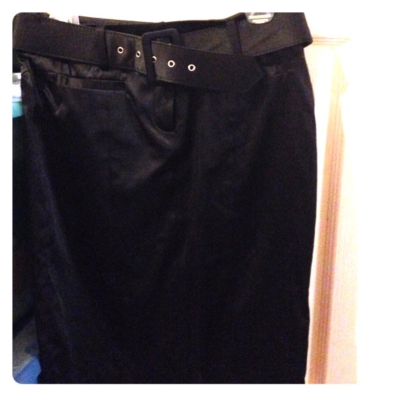 Black pencil skirt