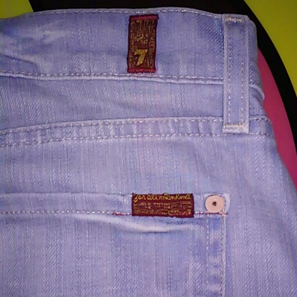 7 for all mankind jean skirt - Picture 2 of 4