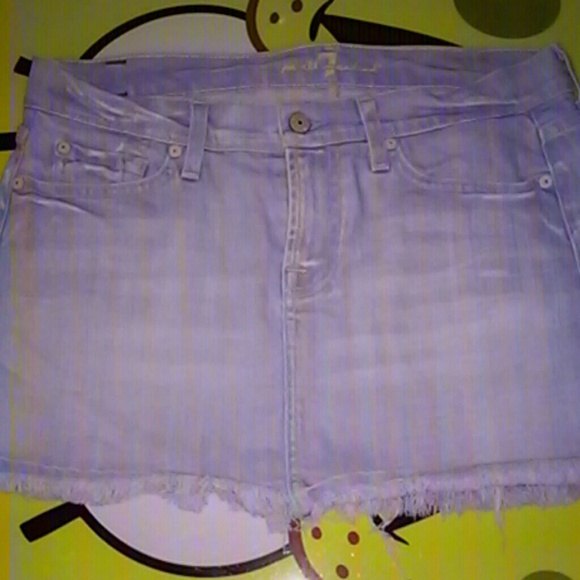 7 for all mankind jean skirt - Picture 3 of 4