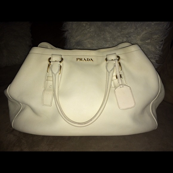 ‼️Sold locally ‼️Prada off white xl tote