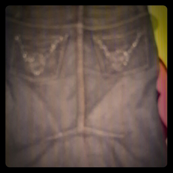 BEBE Jean Skirt