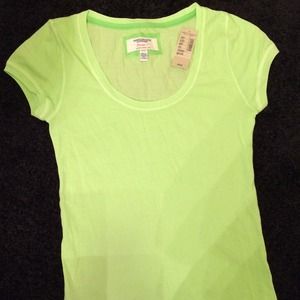 NWT American Eagle Favorite T soft lime Medium