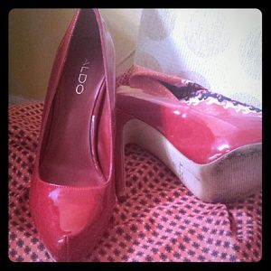Red Aldo Patent Shoes