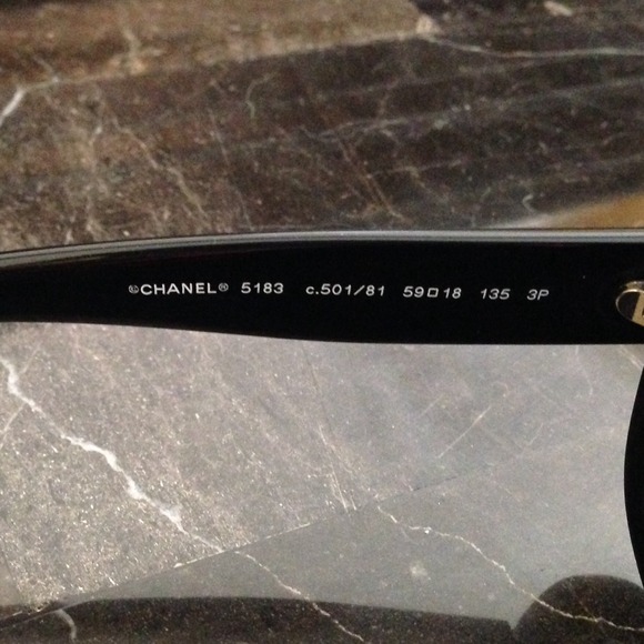 Authentic Chanel Polarized Black Sunglasses 5183 - Picture 4 of 4