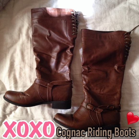 ❌SOLD IN BUNDLE ❌FALL MUSTHAVE COGNAC RIDINGBOOTS