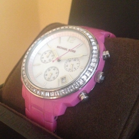 Authentic Michael Kors Hot Pink Watch Mk5219