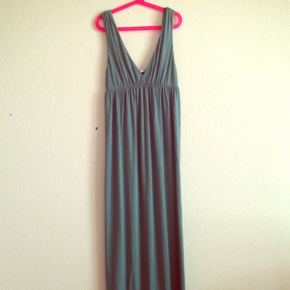 Green JCrew maxi dress