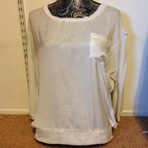 Sheer white long sleeve!