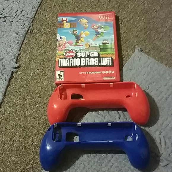 HOLD Super Mario Bros. WII with burger island