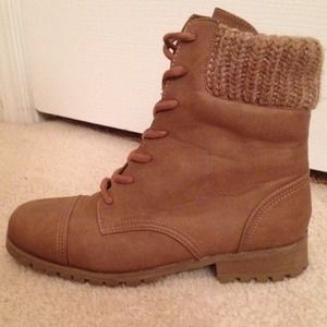 DSW brown combat boots