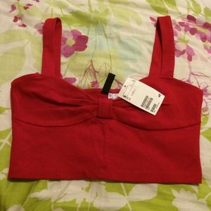 New with tag red crop top. Small