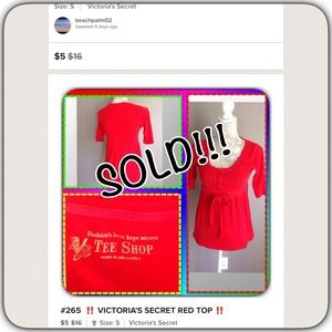 #265  ‼️ VICTORIA'S SECRET RED TOP ‼️