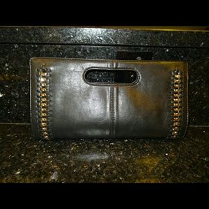 Express Black Clutch