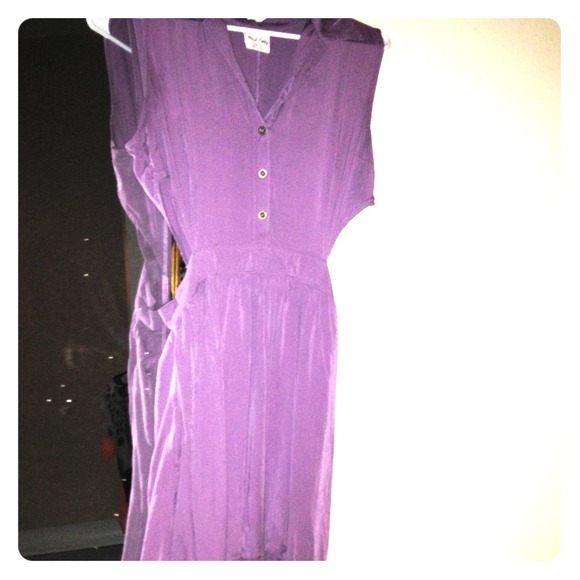Purple Cutout Dress