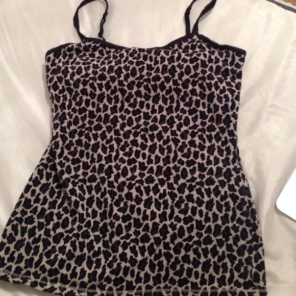 Express leopard bra tank