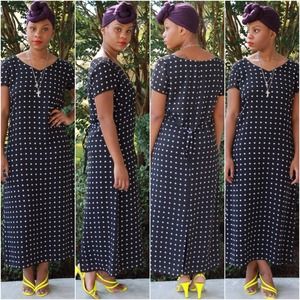 Polka Dot Maxi Dress