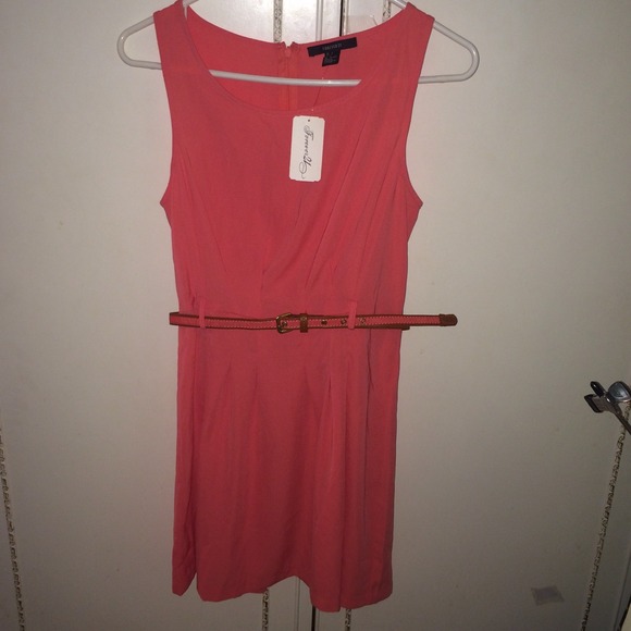 Forever 21 coral Belted Dress