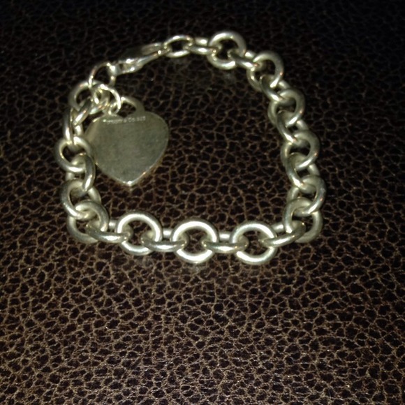Tiffany and co heart tag link bracelet
