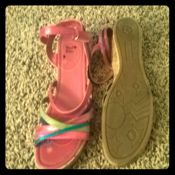 Mini wedge sandals worn once