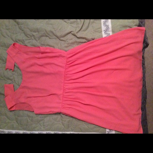 Never Worn Forever 21 Peach Cutout Dress