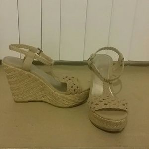 Nude Espadrille Wedges